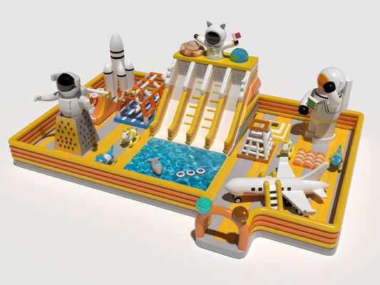 Alien Commercial Water Park Inflatable Jumping Castles For Sale