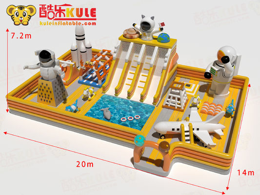 Alien Commercial Water Park Inflatable Jumping Castles For Sale