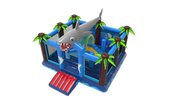 Inflatable Shark Attack Bounce House Kids Bouncy Jumping Castle