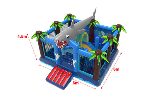 Inflatable Shark Attack Bounce House Kids Bouncy Jumping Castle