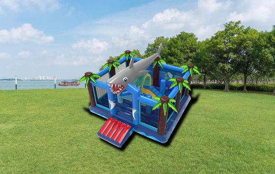 Inflatable Shark Attack Bounce House Kids Bouncy Jumping Castle