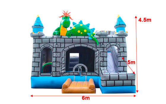 Inflatable Dinosaur  Bounce House With Slide Jumping Castle For Kids