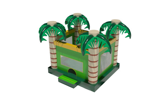 Tropical Palm Tree Bounce House 	Childrens Inflatable Castle