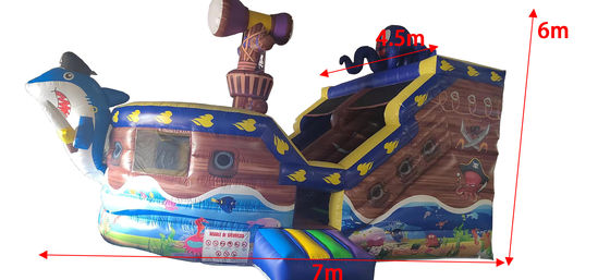 Commercial Grade Inflatable Dry Slide for Pirate Ship Theme