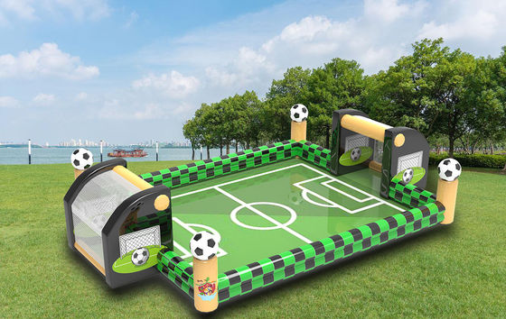 Interactive Football Inflatable Games Green Color For Event