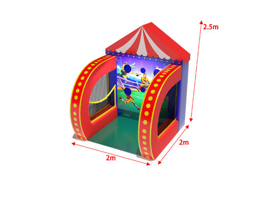 Football Carnival Inflatable Games 2x2x2.5m For Playground Park