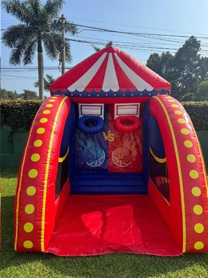 PVC Tarpaulin Inflatable Basketball Game Carnival Activities For Park