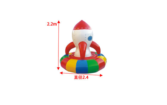 Inflatable Indoor Playground Games Electric Spin Rocket For Kids