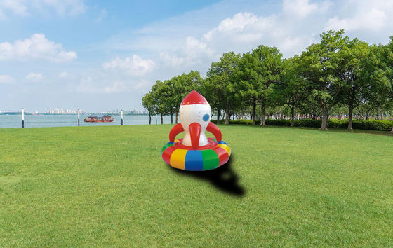 Inflatable Indoor Playground Games Electric Spin Rocket For Kids