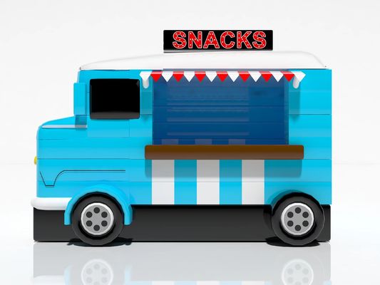 Outdoor Inflatable Games Blue Car Snack Food Tent For Rental Sale