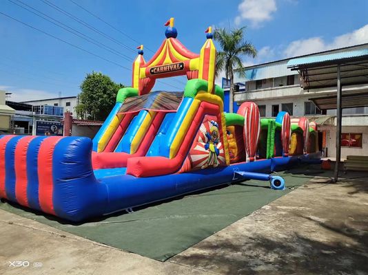 Inflatable Carnival Obstacle Course Customized For Rental And Sale