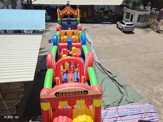 Inflatable Carnival Obstacle Course Customized For Rental And Sale