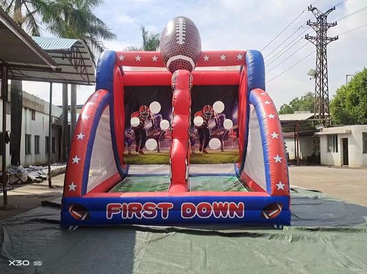 Indoor Outdoor Inflatable First Down Football Challenge Games