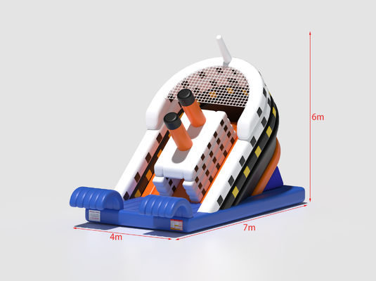 Ship Style Double Sided Inflatable Slides With Wave Stopper