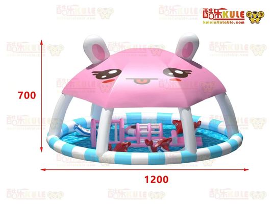 Children Inflatable Water Pool Customized With Small Floating Toys