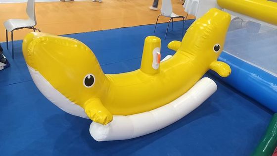 Soft Yellow Dolphin Toys Inflatable Games for Indoor Playground