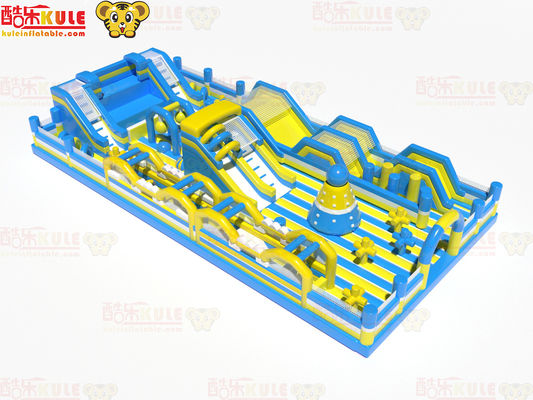 Big Circle Obstacles With Slides Inflatable jumping playground