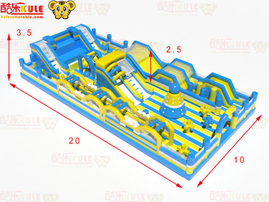Big Circle Obstacles With Slides Inflatable jumping playground