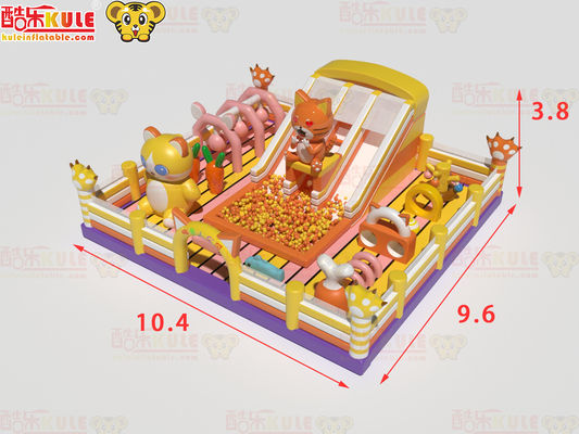 Jumping Castle Inflatable park Bounce House With Big Ocean Pool