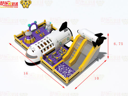 Airplane Theme Inflatable Bouncy Castle 160 SQM Commercial Grade