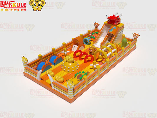 Inflatable Castle Bouncer With Obstacles Course Fun Park Playground
