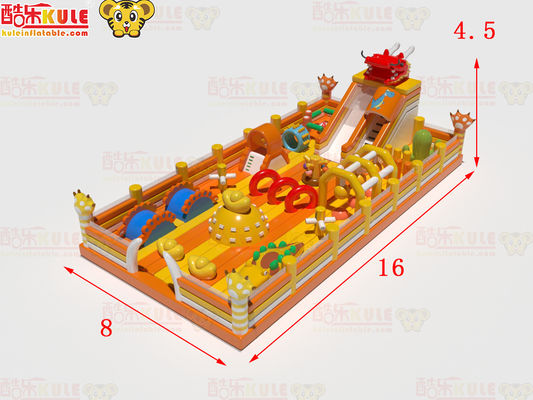 Inflatable Castle Bouncer With Obstacles Course Fun Park Playground