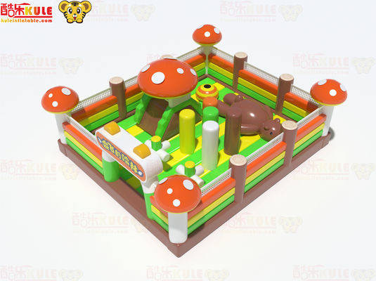 Small Size Mushroom Inflatable Jumping Castle For Young Age Kids