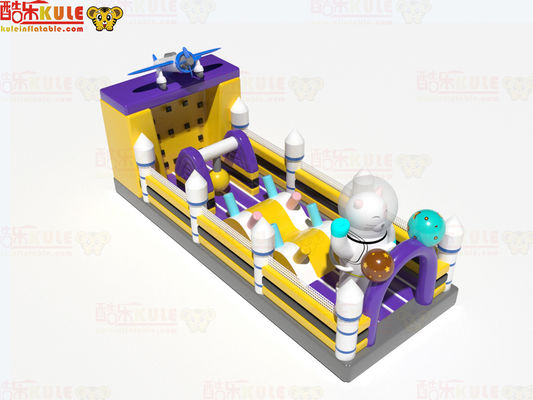 Small Size Commercial Inflatable Obstacles Course Climbing Wall
