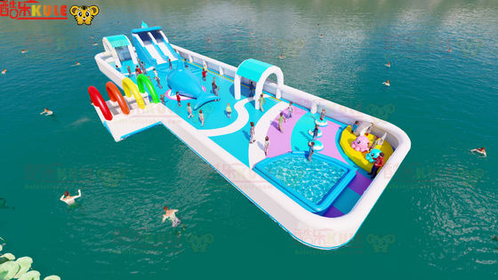 Commercial Jumping Inflatable Water Slides Outdoor Playground