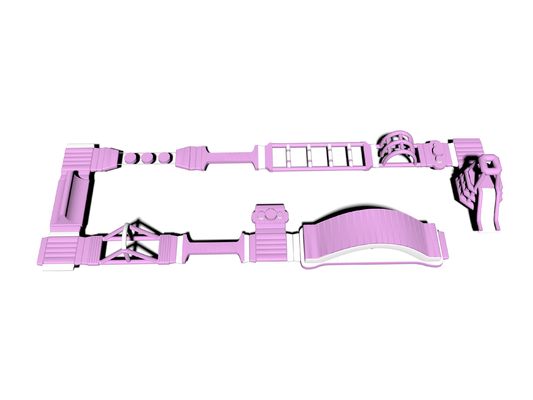Sport Parks Inflatable Water Obstacles Pink 10m With Fun Challange