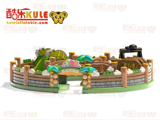 Inflatable Round Circle Obstacles Course Bouncy Castle For Childrens