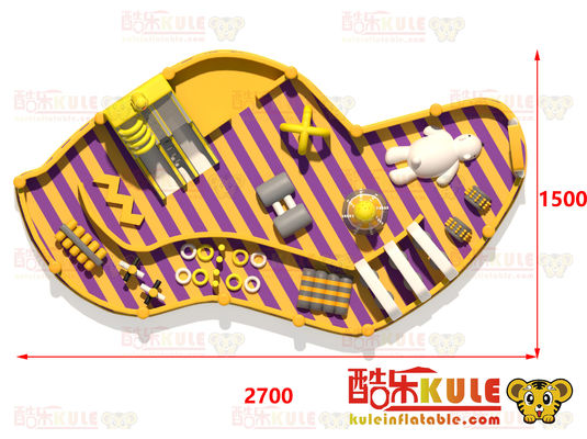 Customized Irregular Shape Inflatable Castle ( Yellow & Purple )