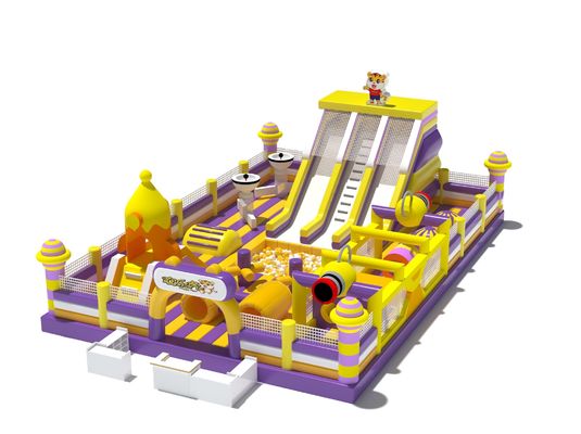 Tiger Fun Park Playground With Big Slides And Obstacles Course