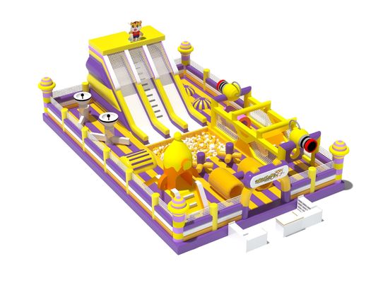 Tiger Fun Park Playground With Big Slides And Obstacles Course