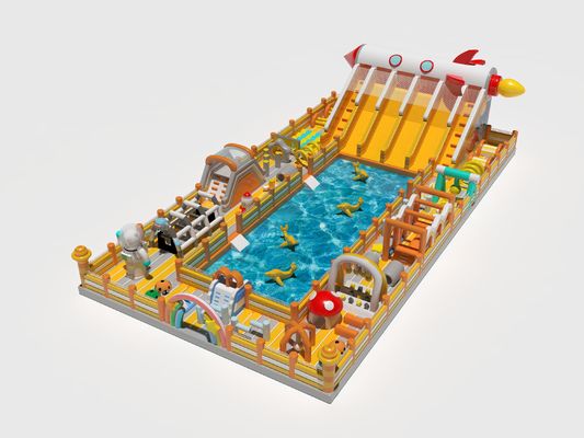 Pvc Challenge Obstacles Inflatable Water Castles Around The Pool