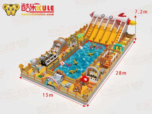 Pvc Challenge Obstacles Inflatable Water Castles Around The Pool