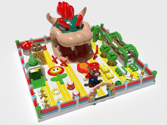 Kids Dragon Animals Inflatable Bouncy Castle With Obstacles