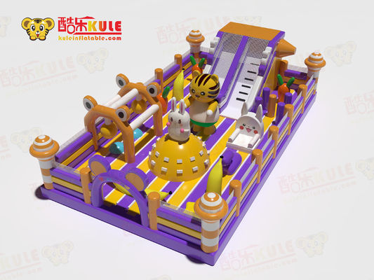 Rabit Cat Bouncy Inflatable Castles With Swing Climbing Slides