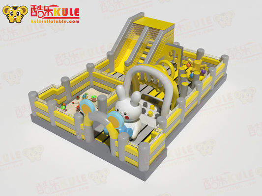 Rabbit Park Inflatable Jumping Blow Up Castles With Sand Pool