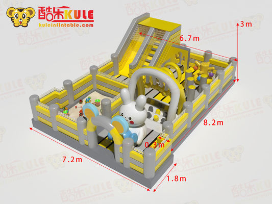 Rabbit Park Inflatable Jumping Blow Up Castles With Sand Pool