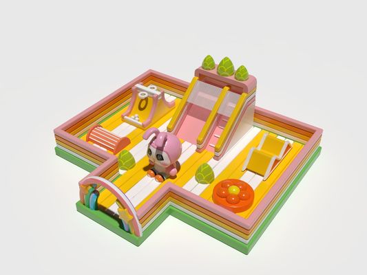 Children Animals Park Inflatable Castles Customized With Games