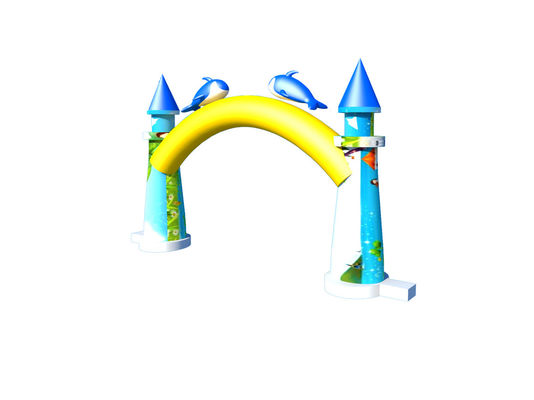 Ocean Dolphin Inflatable Arches 8*6m For Party Event Outdoor Advertising