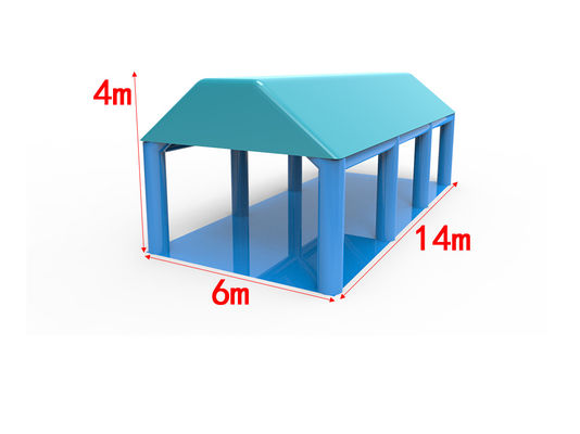 Blue Outdoor Inflatable Tents Portable Air Structure Customized