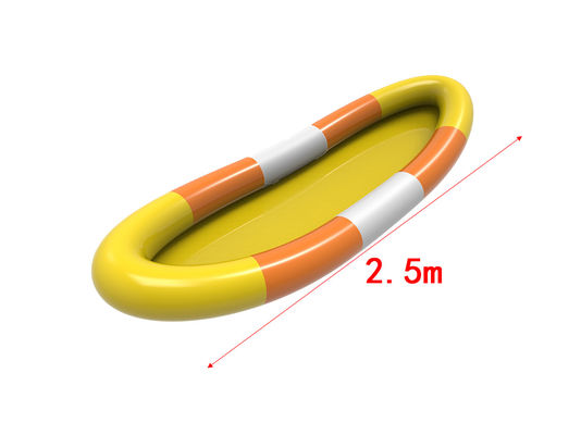 PVC Inflatable Water Pool White Yellow Orange Color 2.5m For Children