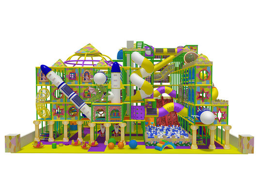 Commercial Indoor Playground Equipment With Large Children Slide