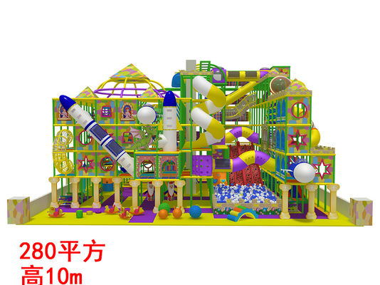 Commercial Indoor Playground Equipment With Large Children Slide