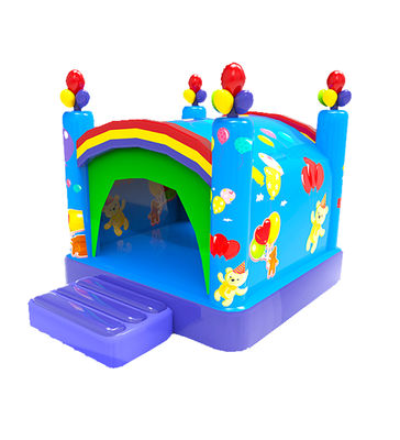 Tarpaulin Inflatable Round Circle Obstacles Course Bouncy Castle Custom Logo