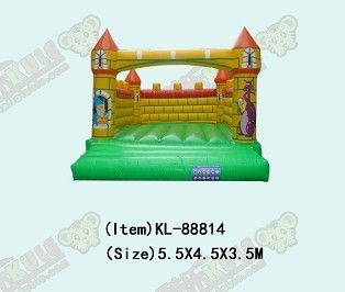 Ladybird Inflatable Round Circle Obstacles Course Bouncy Castle Insect Themed