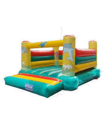 Small Size Inflatable Dolphin Bouncy Castle For Childrens