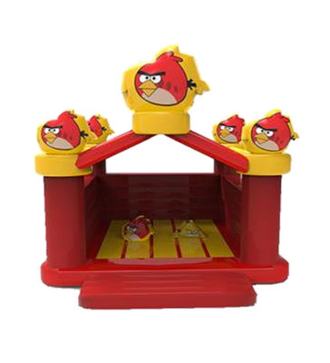 Inflatable Small Size Angry Birds Bouncy Castle For Kids Park
